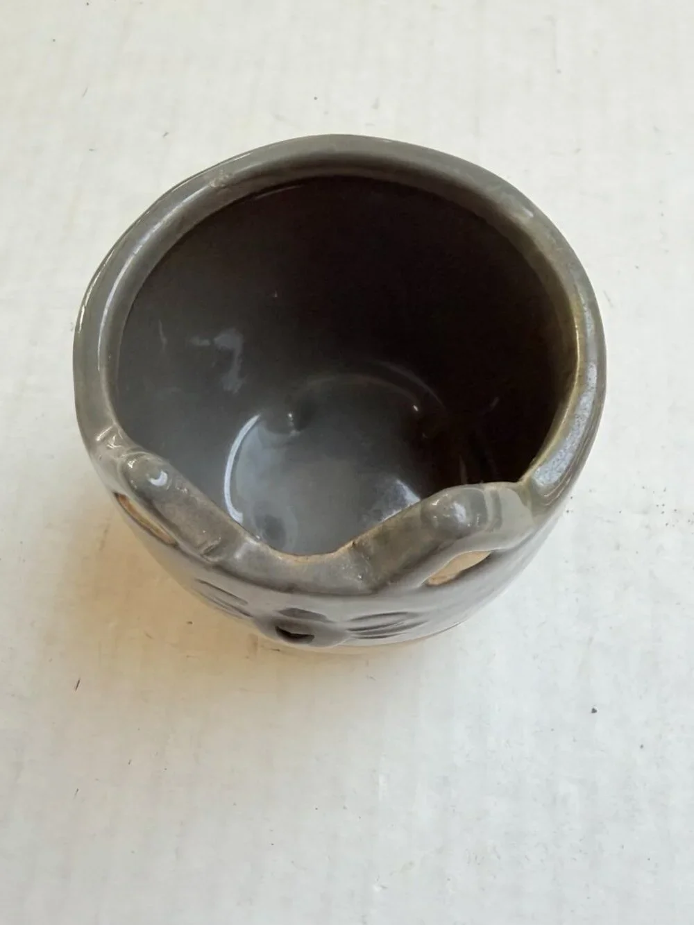 Small Ceramic Planter Cat Shape Flower Succulent Pot